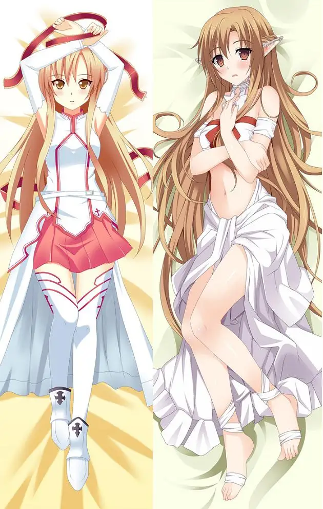 Аниме Меч Арт онлайн САО сексуальная девушка отаку Waifu Подушка «Dakimakura» чехол обнимая тело наволочки