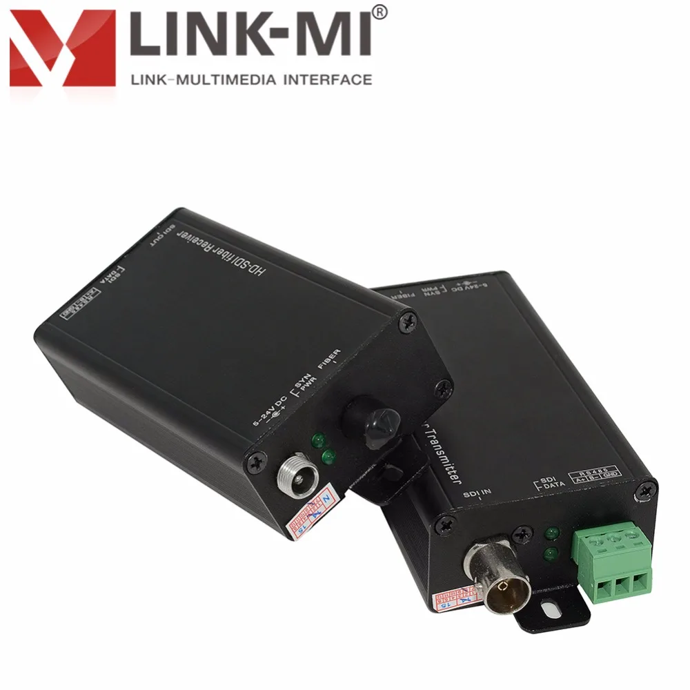 LINK-MI LM-STF5801H Mini HD SDI оптоволоконный удлинитель передатчик и приемник 1 км-20 км SC