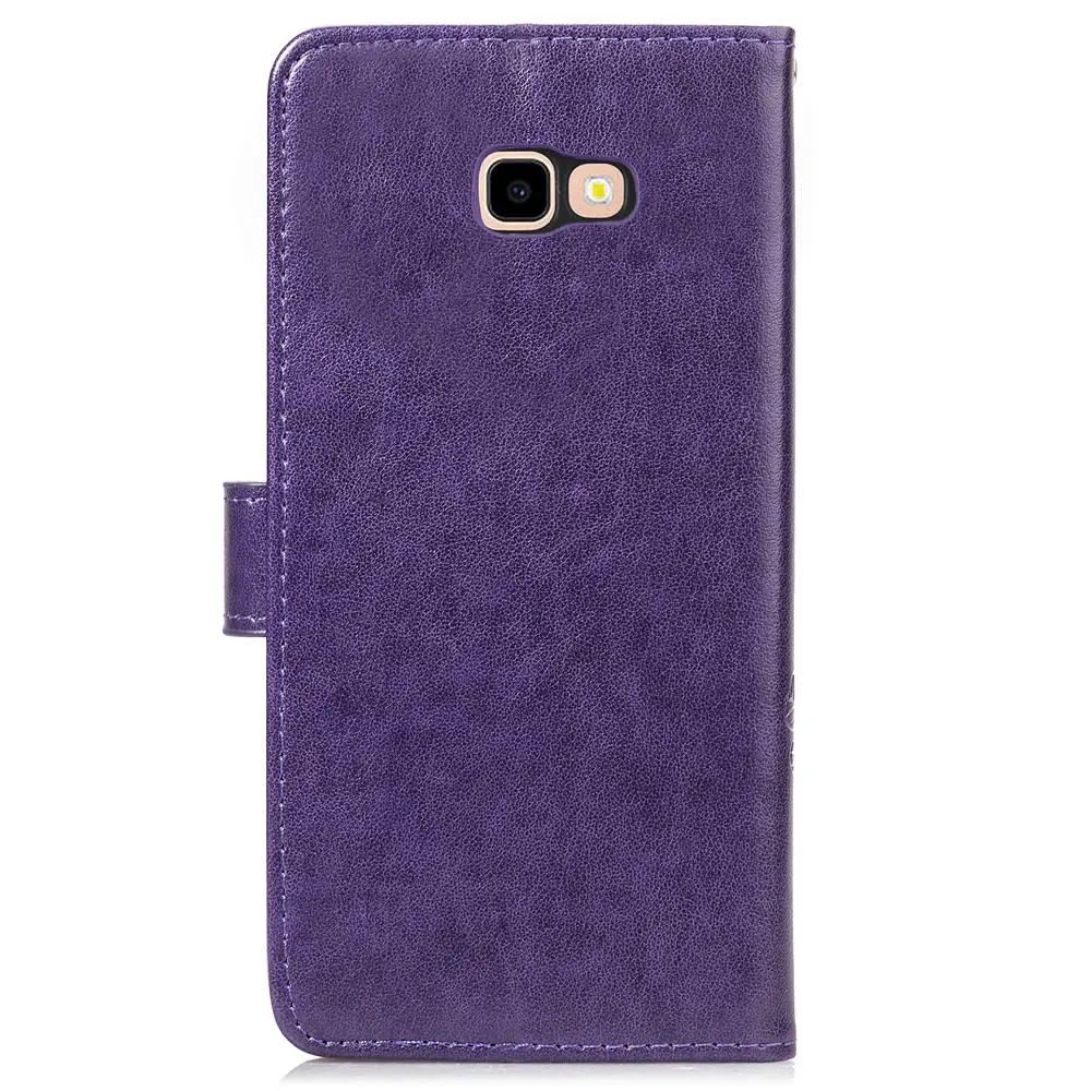 Кожаный чехол бумажник с цветочным узором для Samsung Galaxy A51 A40 A50 A70 A71 M40 J4 + J2 Core S8 S9 A7