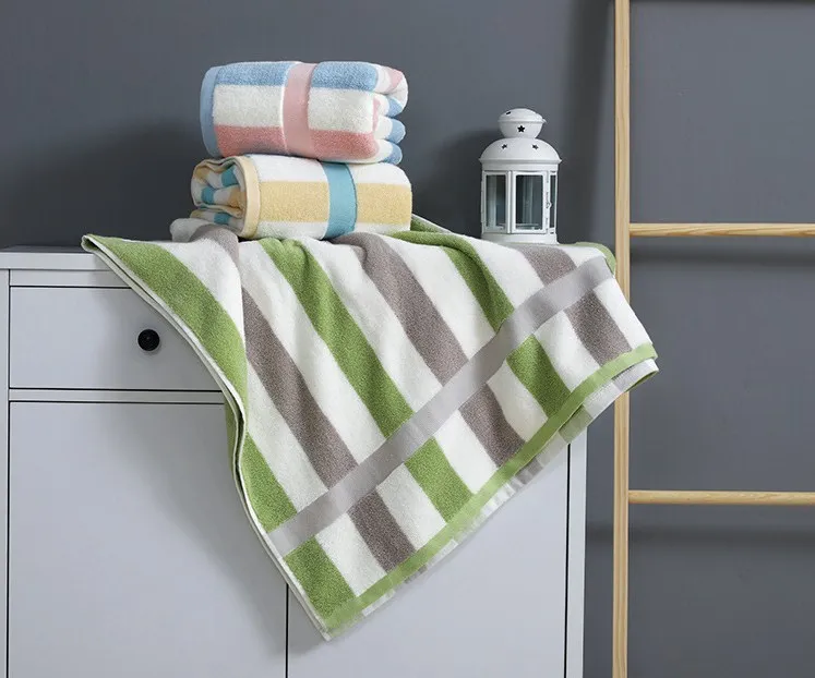 Полосатые банные полотенца для взрослых хлопковое летнее пляжное полотенце