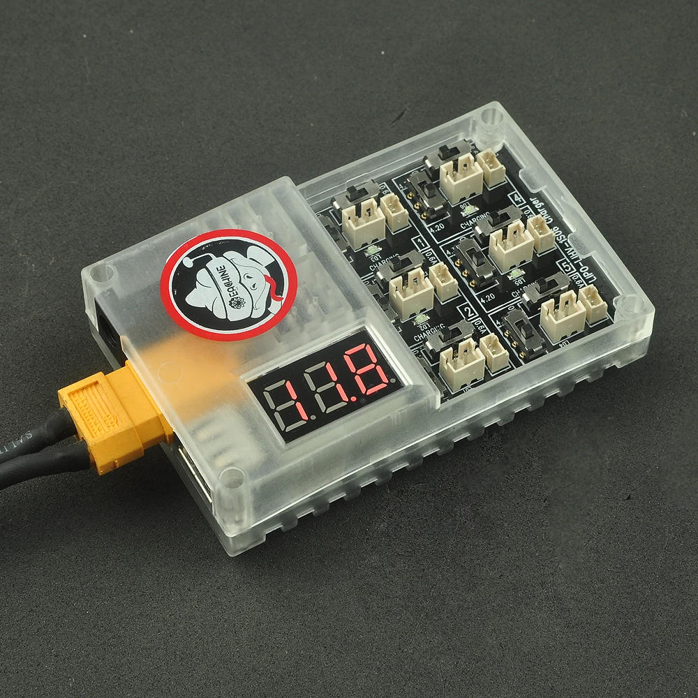 Eachine US65 UK65 TRASHCAN 75 мм FPV гоночный Дрон запасная часть 1S06 6 способ Lipo/LIHV зарядное устройство