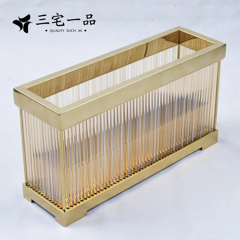 Квадратное металлическое стекло золотой цветок композиция рамка мягкое