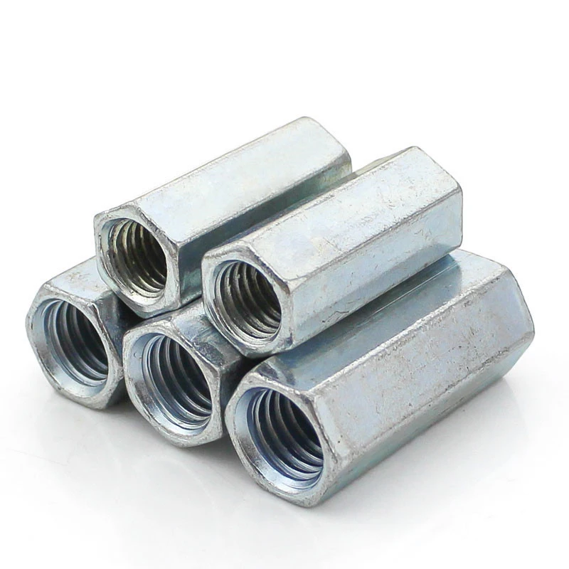 5PCS-M6*20 оцинкованная длинная Шестигранная гайка/гайка с винтовым соединением