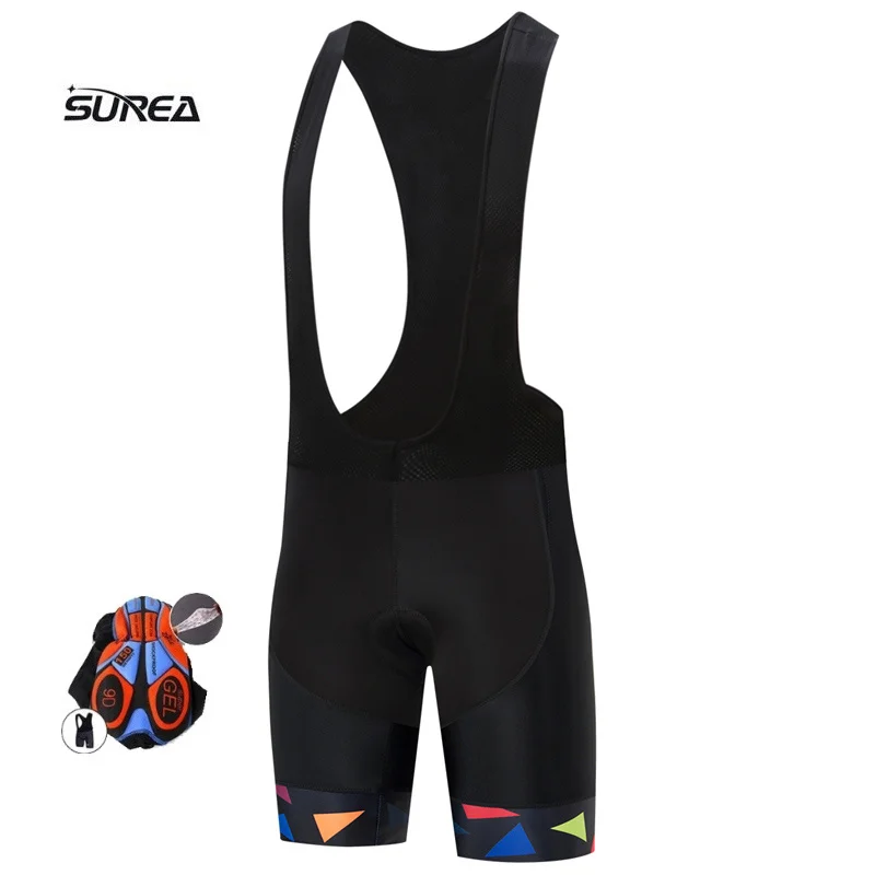 2019 surea Vandalin Bib Велоспорт 3D чулки гель мягкий вниз MTB шорты Летняя мужская одежда |