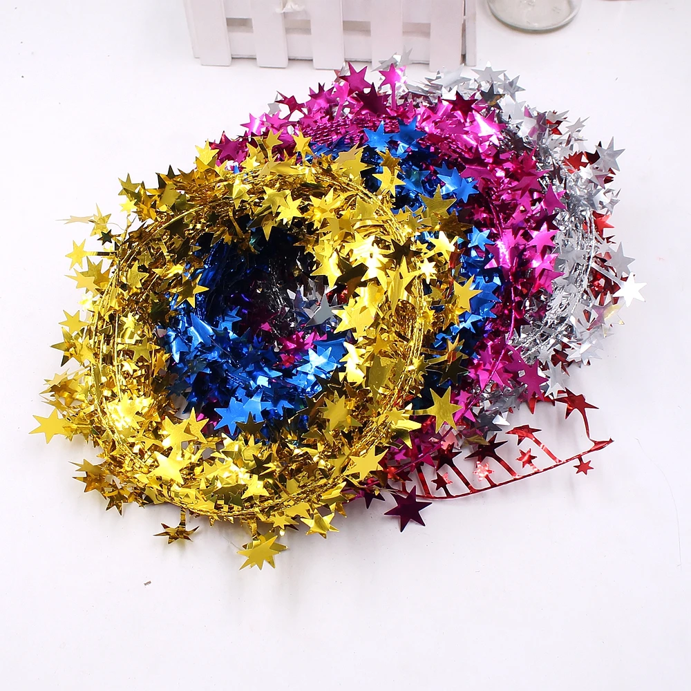 7 м/объем искусственная железная проволока звезда цветок лоза свадебное