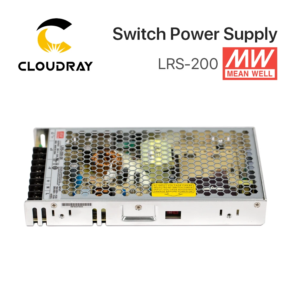 Meanwell LRS 200 импульсный источник питания 12 В 24 в 36 48 Вт оригинальный бренд MW Тайвань