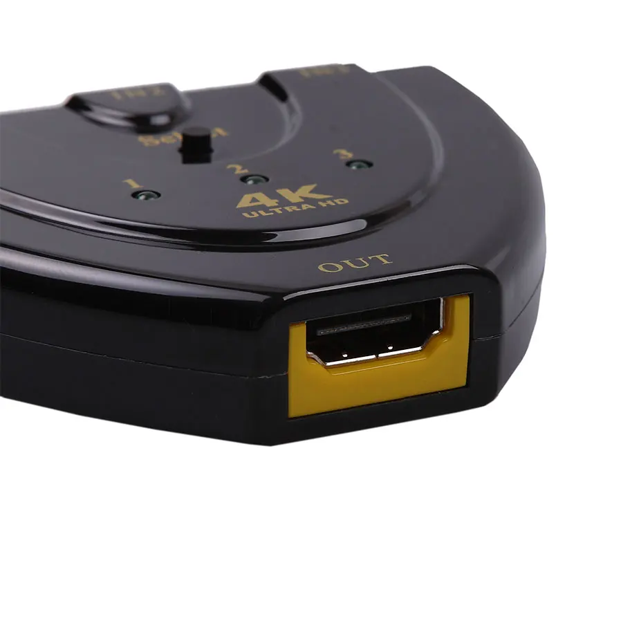 Kebidumei высокое качество 4K * 2K мини совместимому с HDMI сплиттер 3 Порты и разъёмы