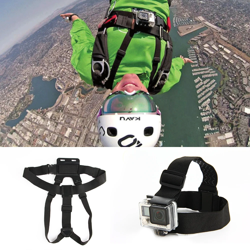 ET Камера Шлем Повязка На Голову нагрудный ремень крепление для камеры Gopro