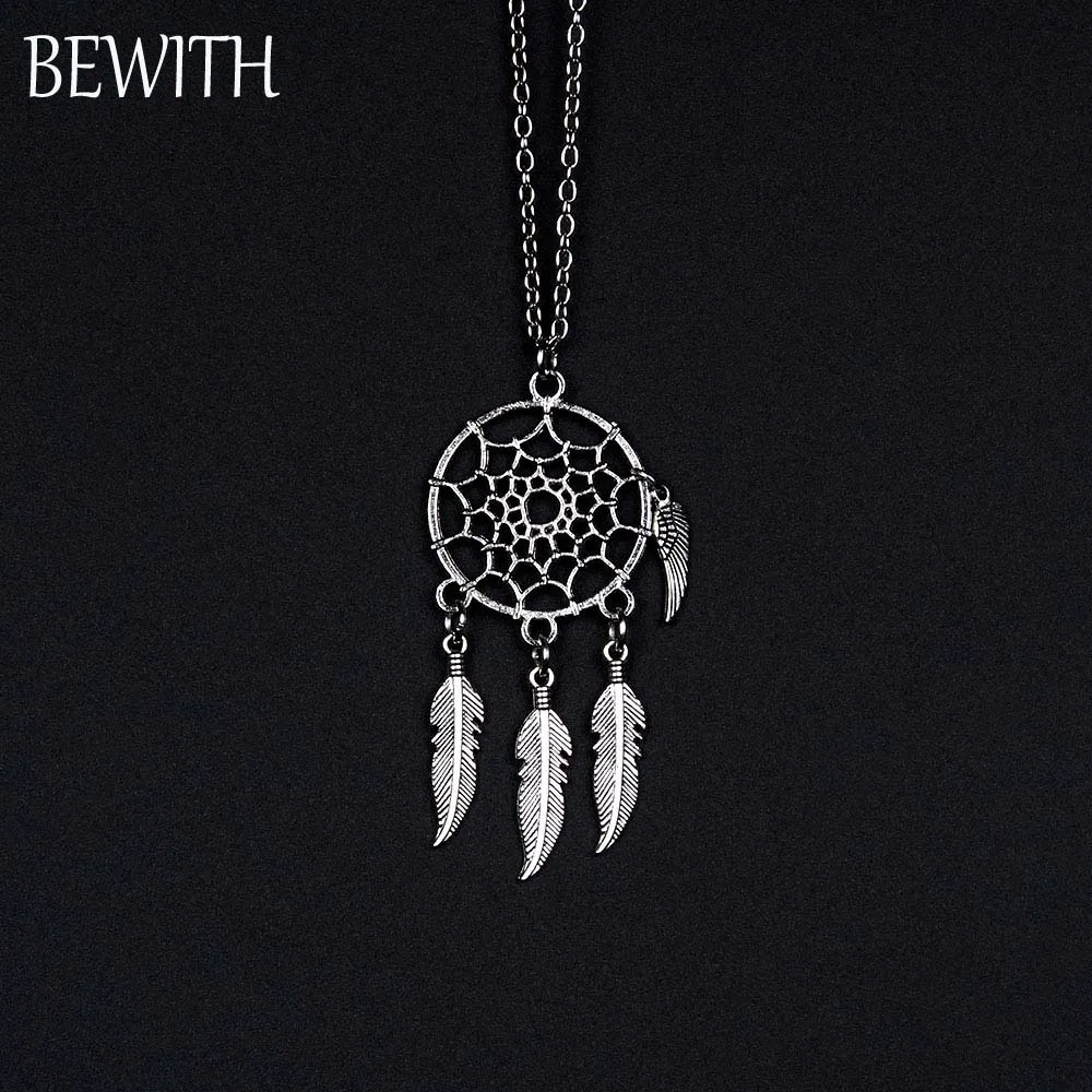 Little Wing Мини-платье в стиле «Ловец снов»; Для женщин Подвеска подарки в богемном стиле очарование ручной работы Ловец снов с сплав и Натуральный камень NK001 - Цвет: Little Wing