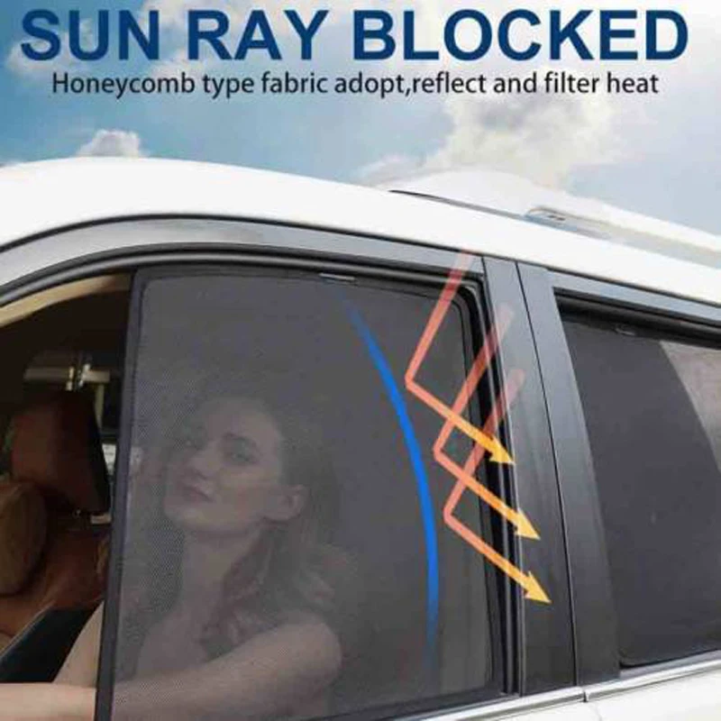 Боковая Windows Магнитная Солнцезащитная УФ защита Ray блокирующий сетчатый козырек
