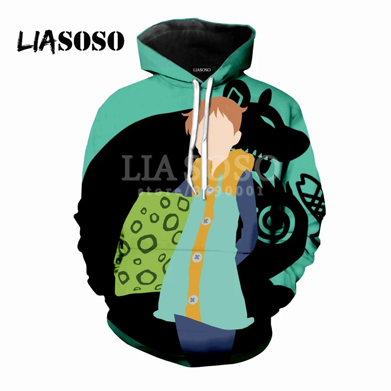 9 LIASOSO,, Seven Deadly Sins nanatsu no taizai, 3D принт, для женщин и мужчин, толстовки с капюшоном, свитера, пуловеры, Харадзюку, хип-хоп, X0546 - Цвет: 9