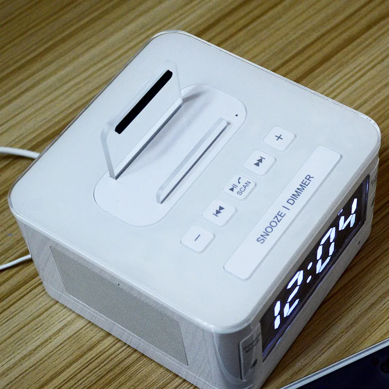 Стерео беспроводной Bluetooth динамик FM радио Будильник компьютерные колонки с