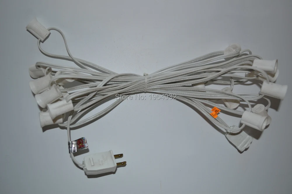 UL перечисленные лампы накаливания Тип C7 световая гирлянда Зеленый или белый SPT-1