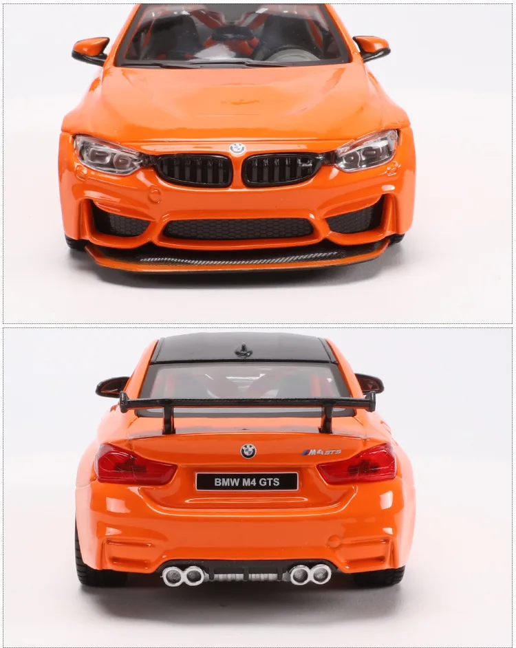Коллекционная 1:24 Die-Cast Car Modles сплава моделирования Авто мобильные автомобиля Винтаж спортивный автомобиль mkd3 M4 GTS игрушки для детская