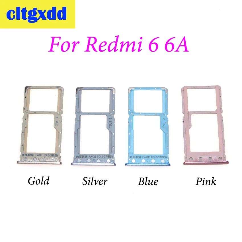 Cltgxdd для Redmi 6 6A слот Micro SIM карты Держатель Слот двух карт Xiaomi Pro/ A2 Lite запасные