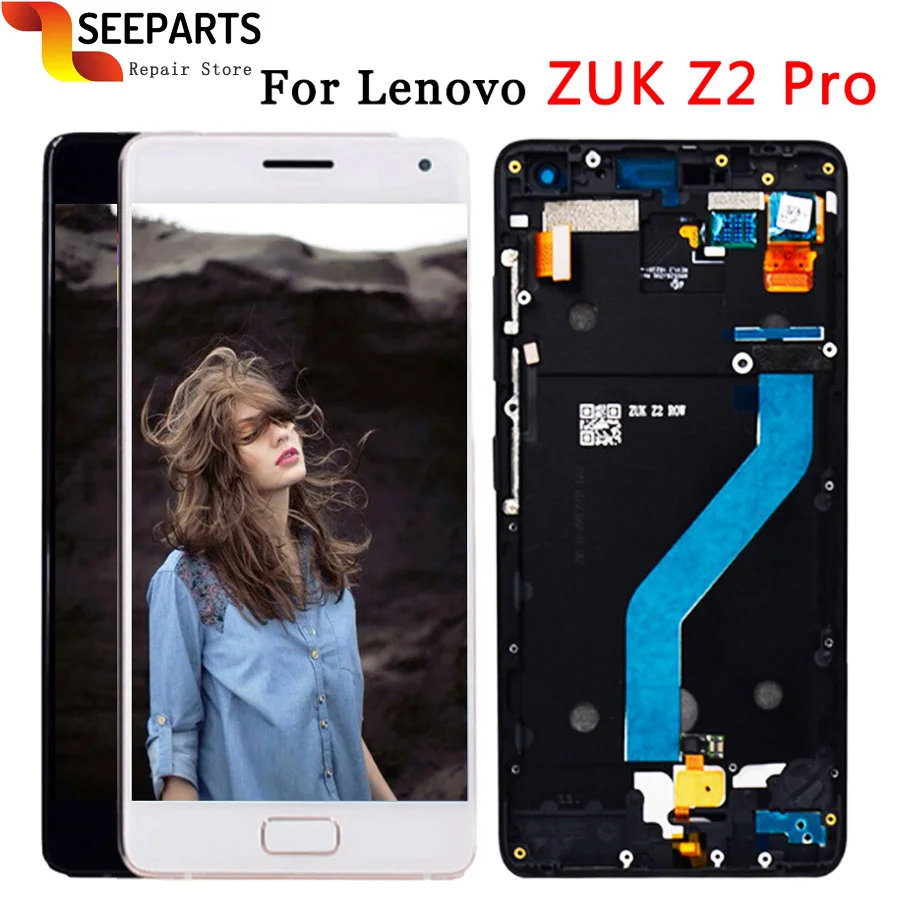 

100% протестированный 5,2 "ЖК-дисплей Lenovo ZUK Z2 Pro, сенсорный экран, дигитайзер в сборе с рамкой, запасные части, дисплей ZUK Z2 PRO