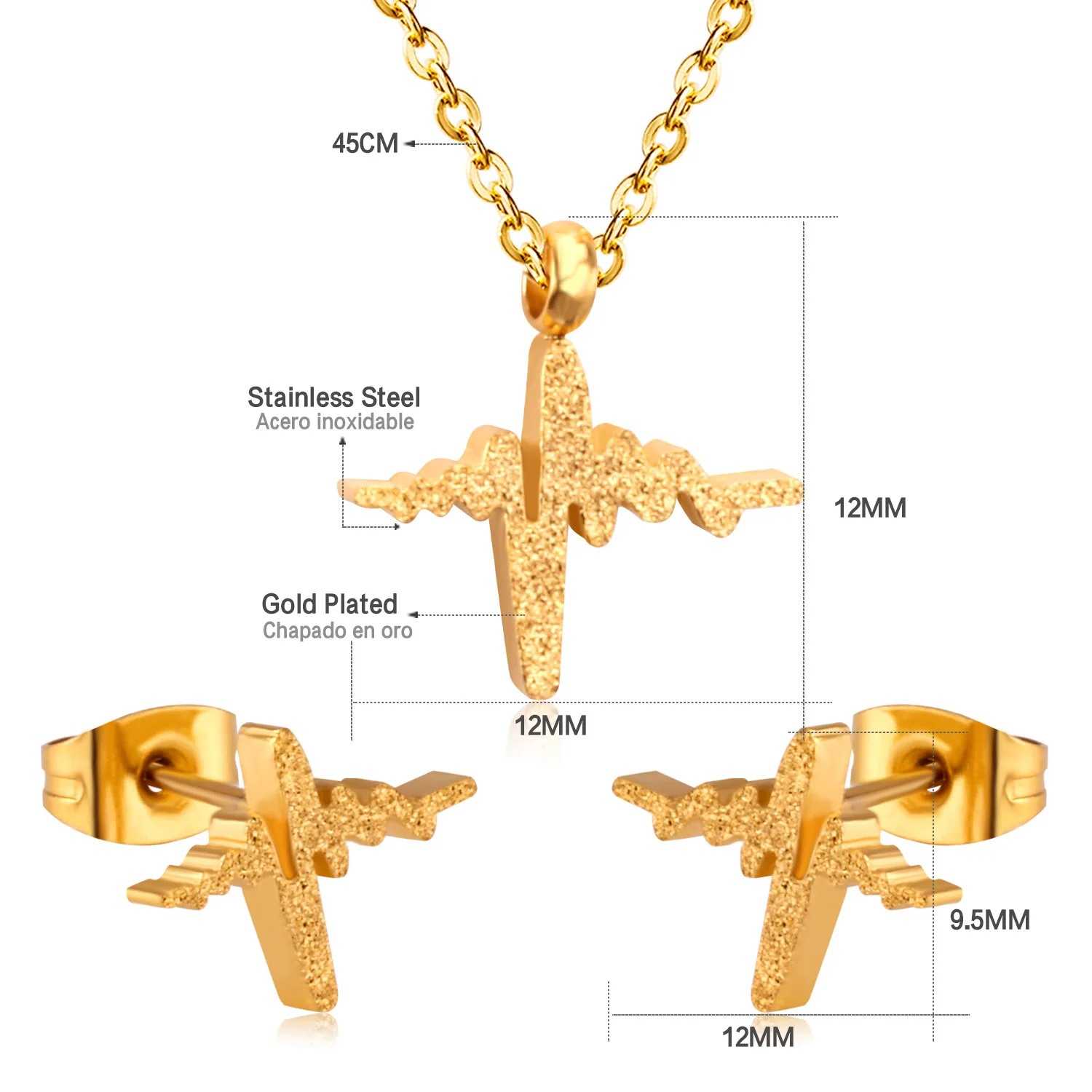LUXUKISSKIDS лидер продаж ювелирные наборы из нержавеющей стали модное ожерелье