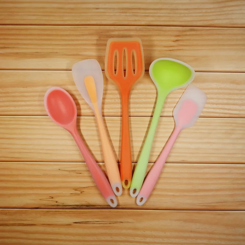 1 шт. кухонная утварь лопатка и ложка из нейлона силикона|Наборы кухонных