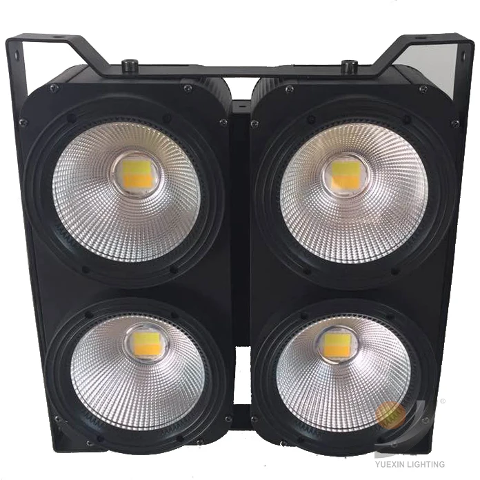 2 шт./лот LED COB 4x100W аудитория свет 4 глаза Led холодный белый с теплым белым 2в1 или