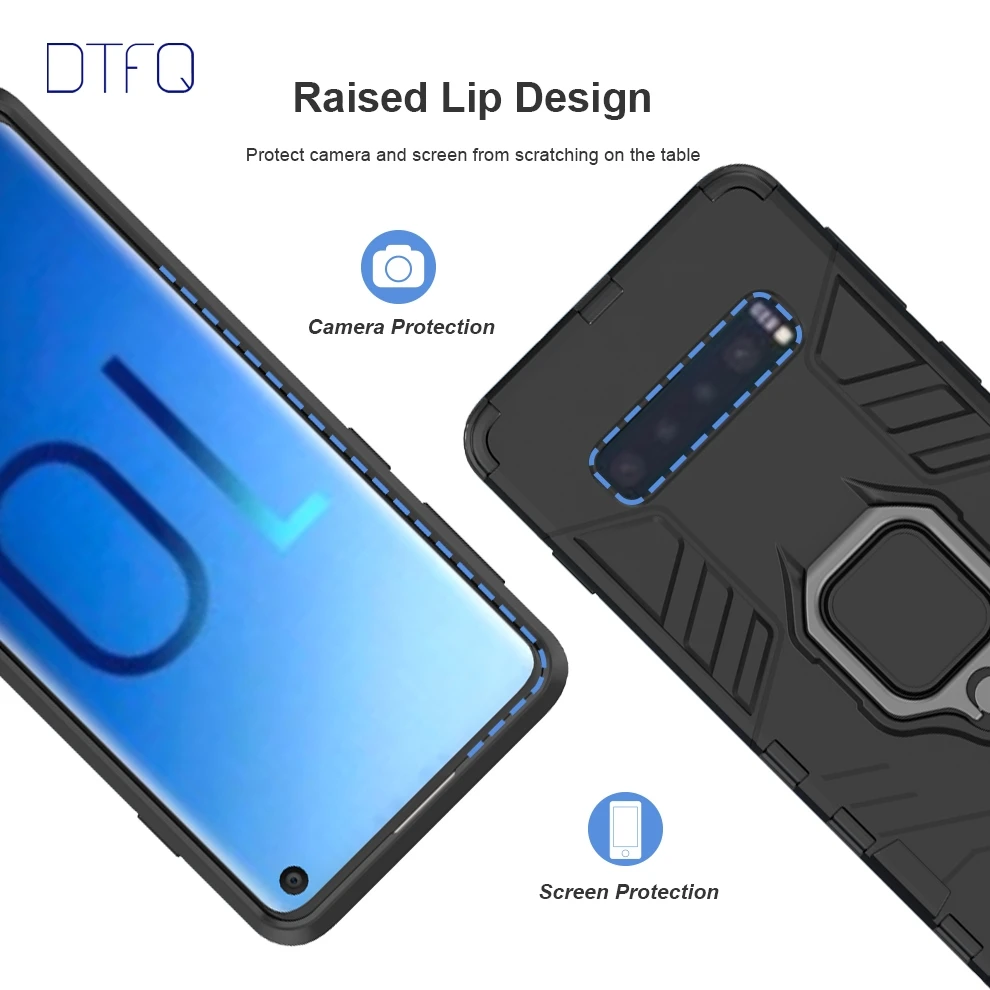 DTFQ противоударный чехол для телефона samsung Galaxy S серии гибридный защитный S8 Plus S9 + S10