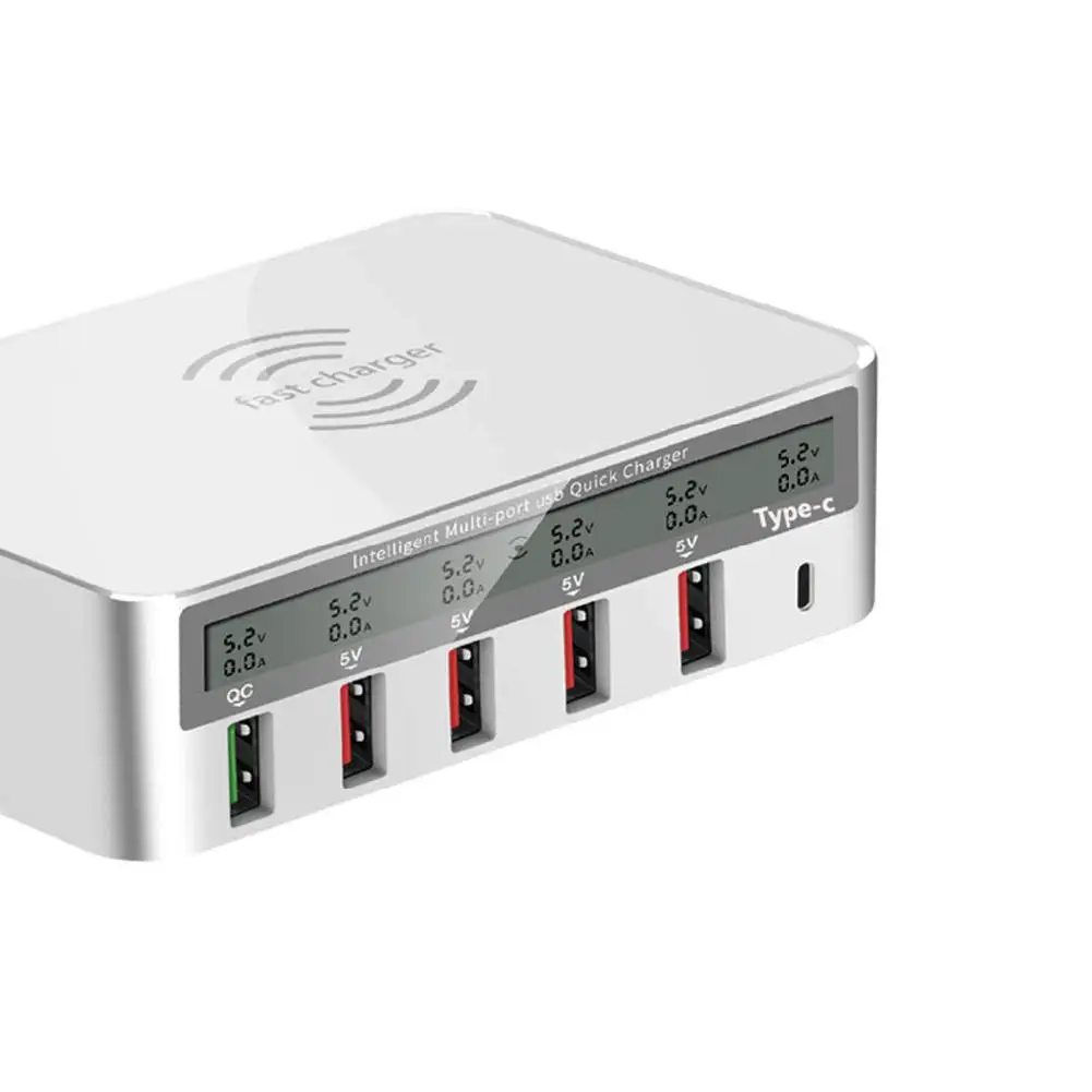 Yiwa 6 портовый USB Смарт зарядное устройство Источник адаптер QC3.0 универсальное