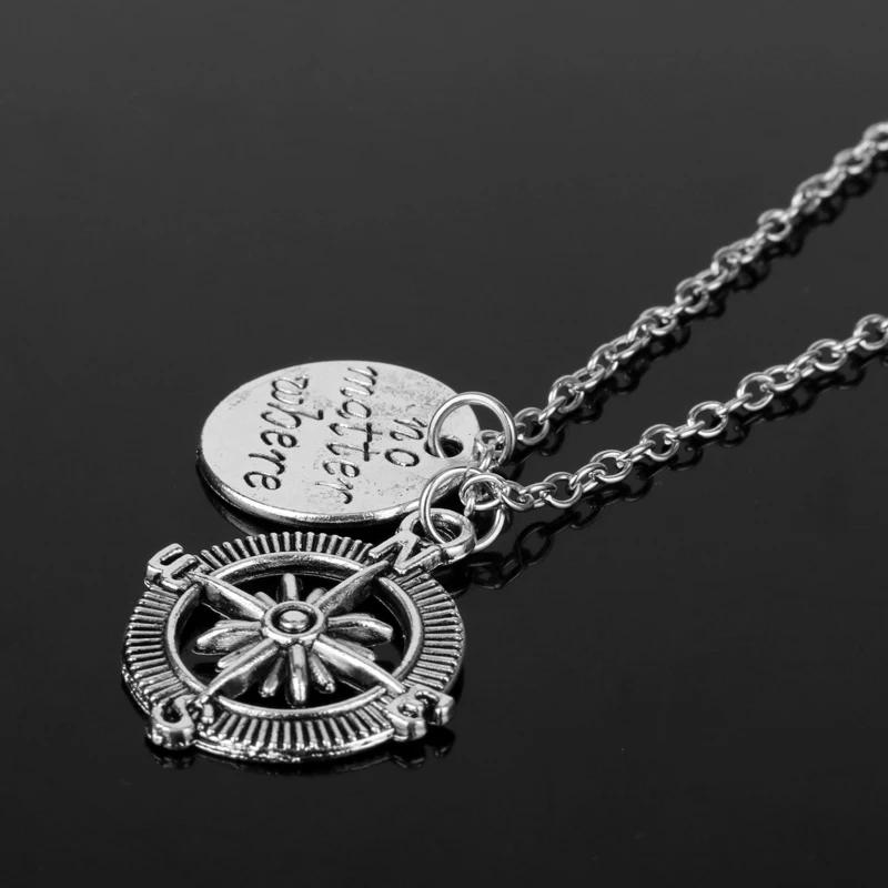 HEYu независимо от того где пойти двойной полый компас коробка и игла подвеска