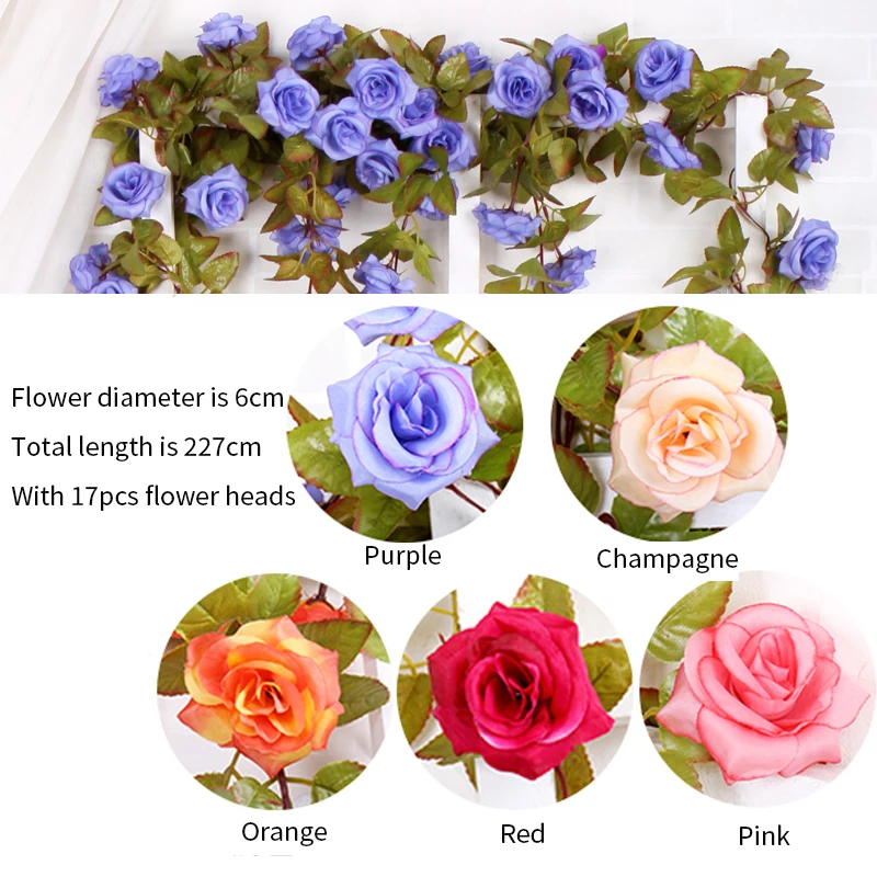 Роза со шнурком искусственные цветы плюща виноград с зелеными листьями
