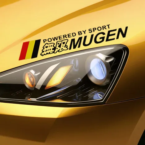 Автомобильные наклейки MUGEN с питанием от спортивной игры креативные автотюнинг