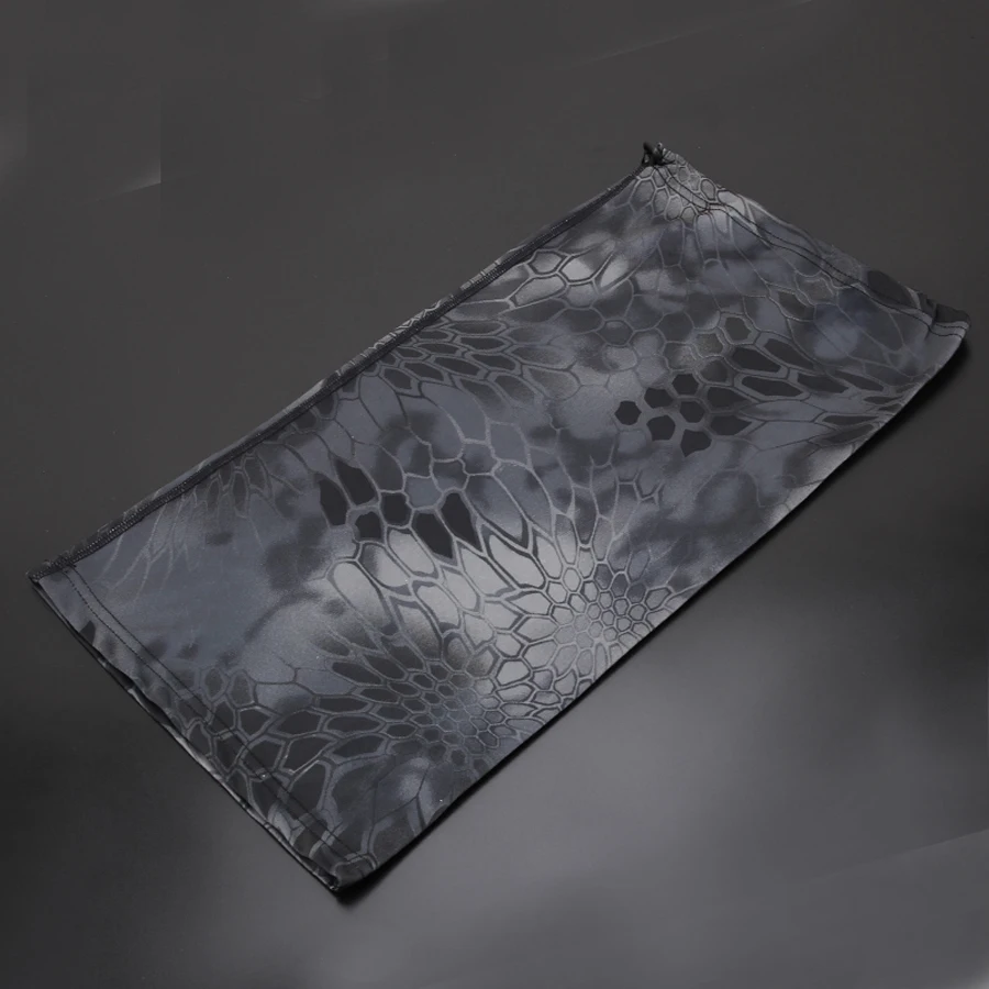 Многокамерный камуфляж шеи гетры трубка Половина маска для лица тактическая