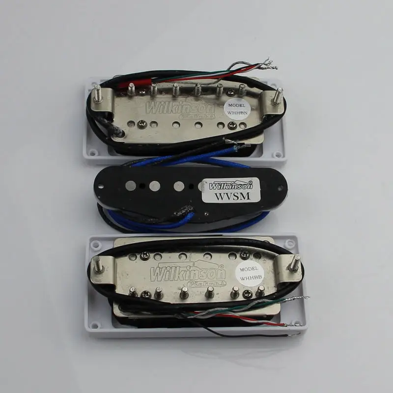 Новый набор для захвата гитары Wilkinson White Humbucker WHH(N + B) WVSM|Детали и аксессуары гитар| |