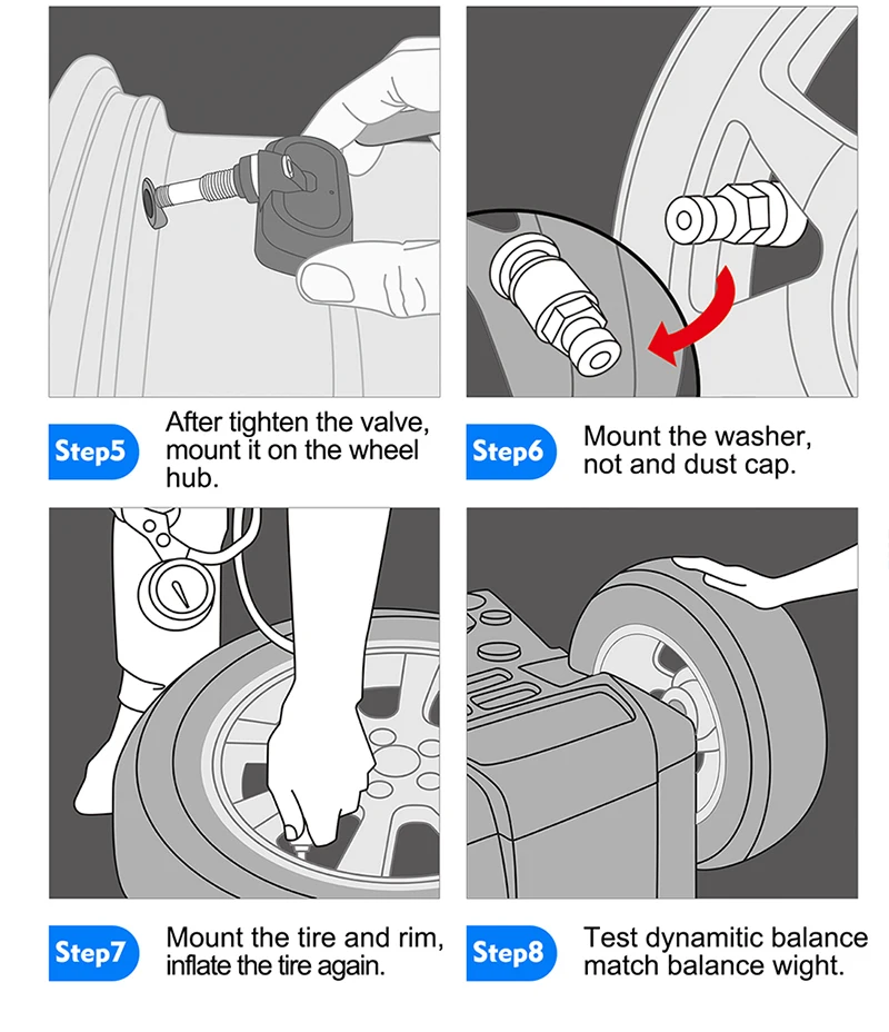 CAREUD TPMS датчик давления в шинах Универсальный для всех автомобилей Беспроводная система контроля давления в шинах DIY Автоэлектроника Новинка
