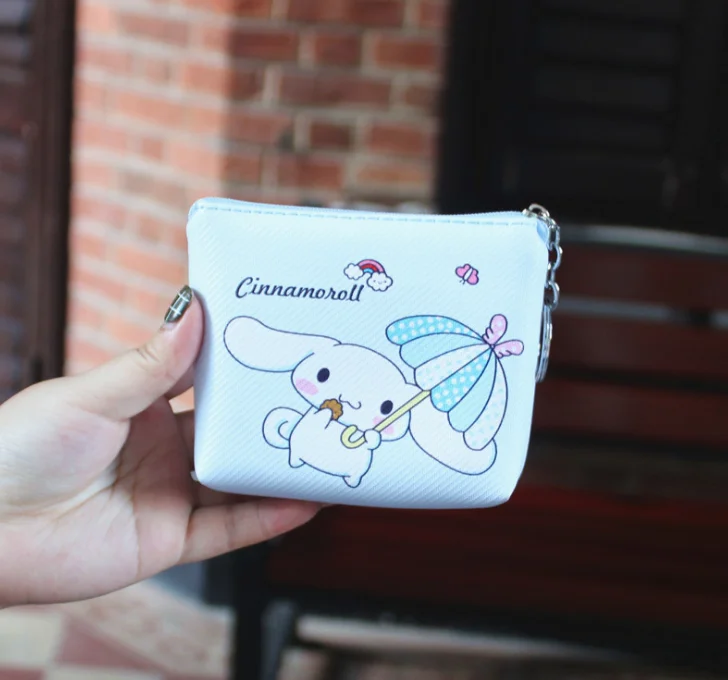 1 шт. мультфильм животных Cinnamoroll Собака полиуретановый Кошелек для монет сумка для наушников сумка аниме для девочек Любителя детей канцелярская карточка держатели