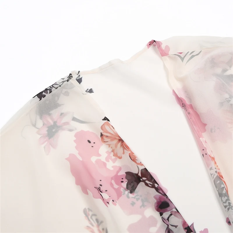 

New Fashion Women's Loose Blouse Summer Boho Chiffon Shawl Kimono Cardigan Tops Blouses