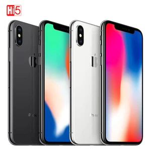 Смартфон Apple iPhone X, разблокированный, оригинальный, 2017 дюйма, 3 Гб ПЗУ, 64 ГБ5,8 ГБ, функция распознавания лица, 256 мА  ч, шестиядерный процессор, задняя камера 12 МП, iOS, 4G, LTE