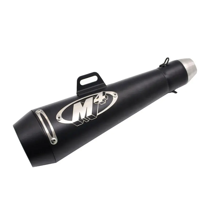 A5 Exhaust Muffler Универсальный 51 мм мотоциклетная выхлопная труба Akrapovic с глушителем мото велосипедный горшок Escape для Yamaha Honda KTM Kawasaki Ducati Slip-on - Color: A5 Exhaust Muffler
