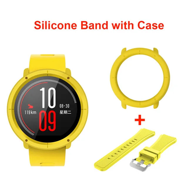 Силиконовый ремешок для часов с тонким корпусом Xiaomi Huami Amazfit Pace сменные Ремешки
