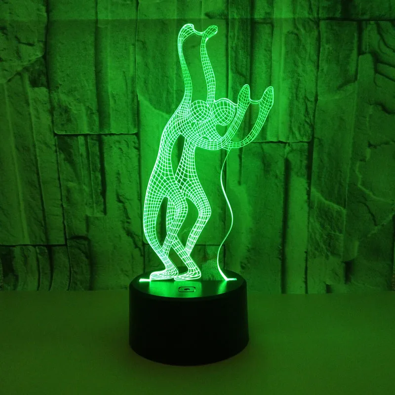 Фото YIMIA Creative 3D Visual Dancer Dancing Led Night Light 7 Color Home Table Party Bar Decor Lamp Boys Man Kids Favor Best Gifts Лампы и YIMIA Creative 3D Visual Dancer Dancing Led Night Light 7 Color Home Table Party Bar Decor Lamp Boys Man Kids Favor Best Gifts Лампы и