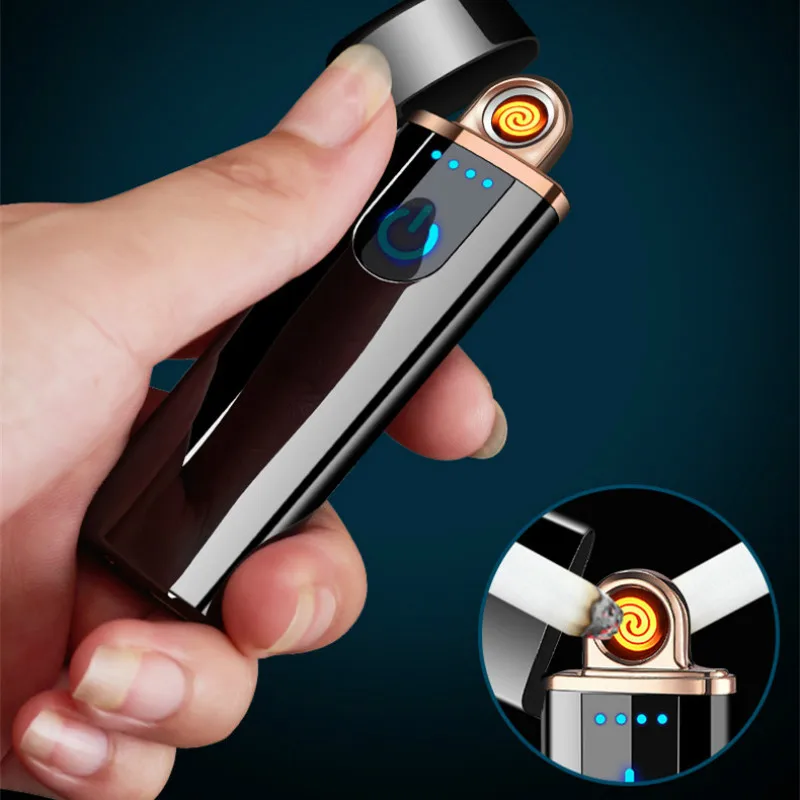

Tungsten Turbo USB Зажигалка плазменный сенсорный переключатель Зажигалка сигареты для курения сигар электронная зажигалка