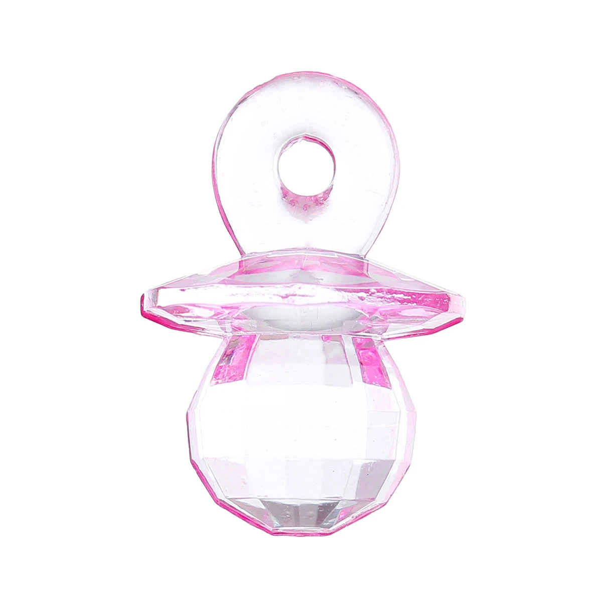 8 СЕЗОНОВ Акриловые Шарм Подвески Соску Розовый Прозрачный Грановитая 27 мм (1 1/8