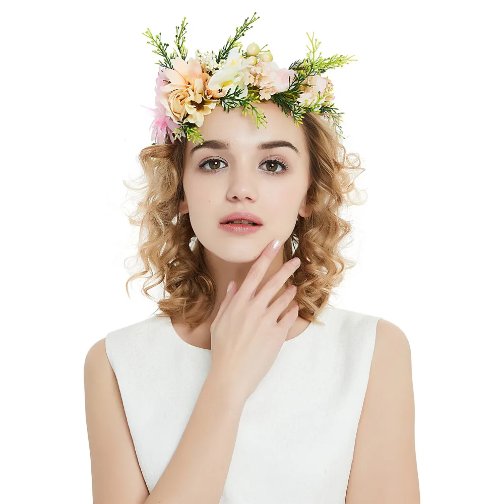 1 шт. ручная работа Женский Искусственный цветок повязка на голову для вечеринки