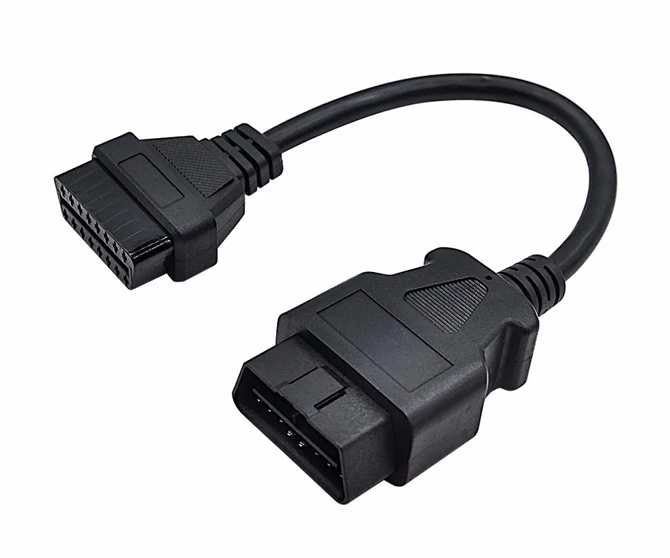 10 шт./лот OBD2 16 контактный Удлинительный кабель штырь гнездо трансферный