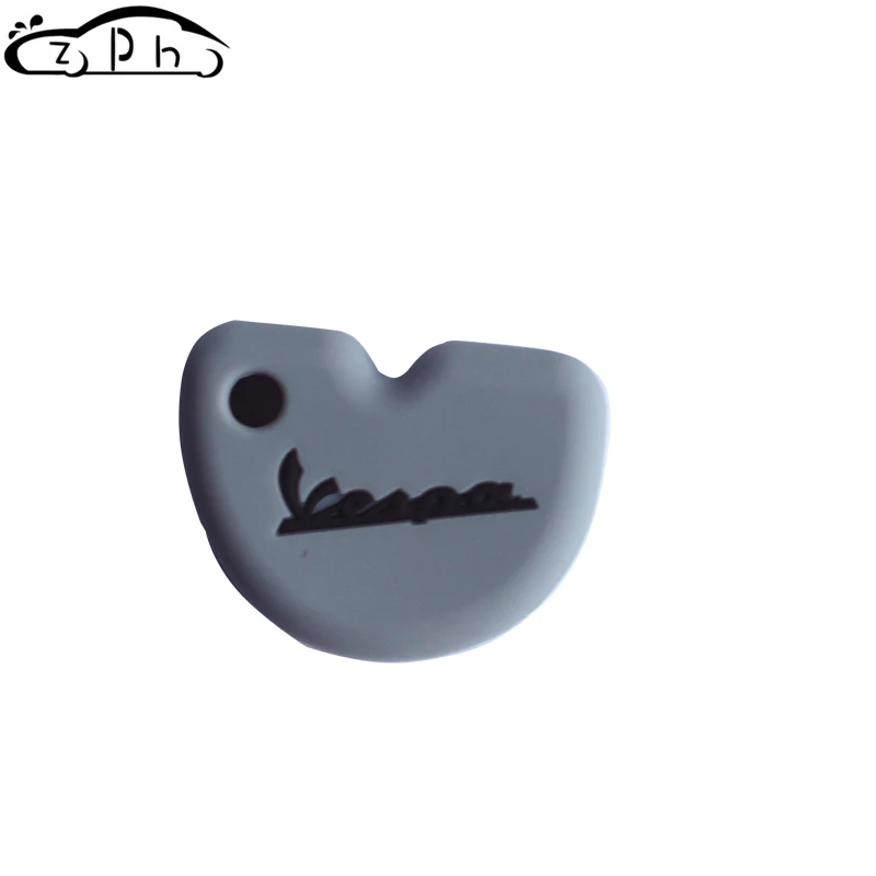 Серый Силиконовый чехол для ключей Vespa Enrico Piaggio GTS300 LX150 Fly125 3vte Gts 200 946 150 300 RA1 защитный чехол для мотоцикла - Название цвета: Серый