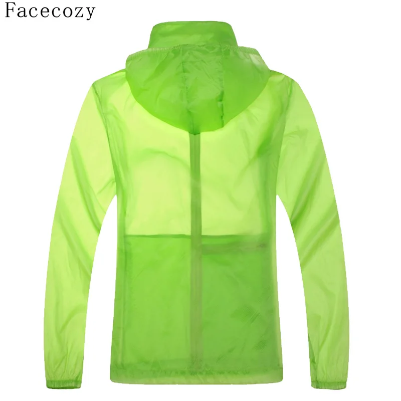 Facecozy мужские и женские летние спортивные быстросохнущие куртки с длинным