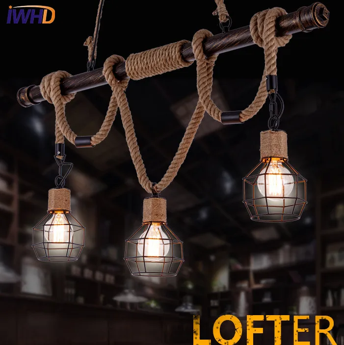 Ретро светильник Эдисона в стиле лофт винтажный подвесной индастриал из