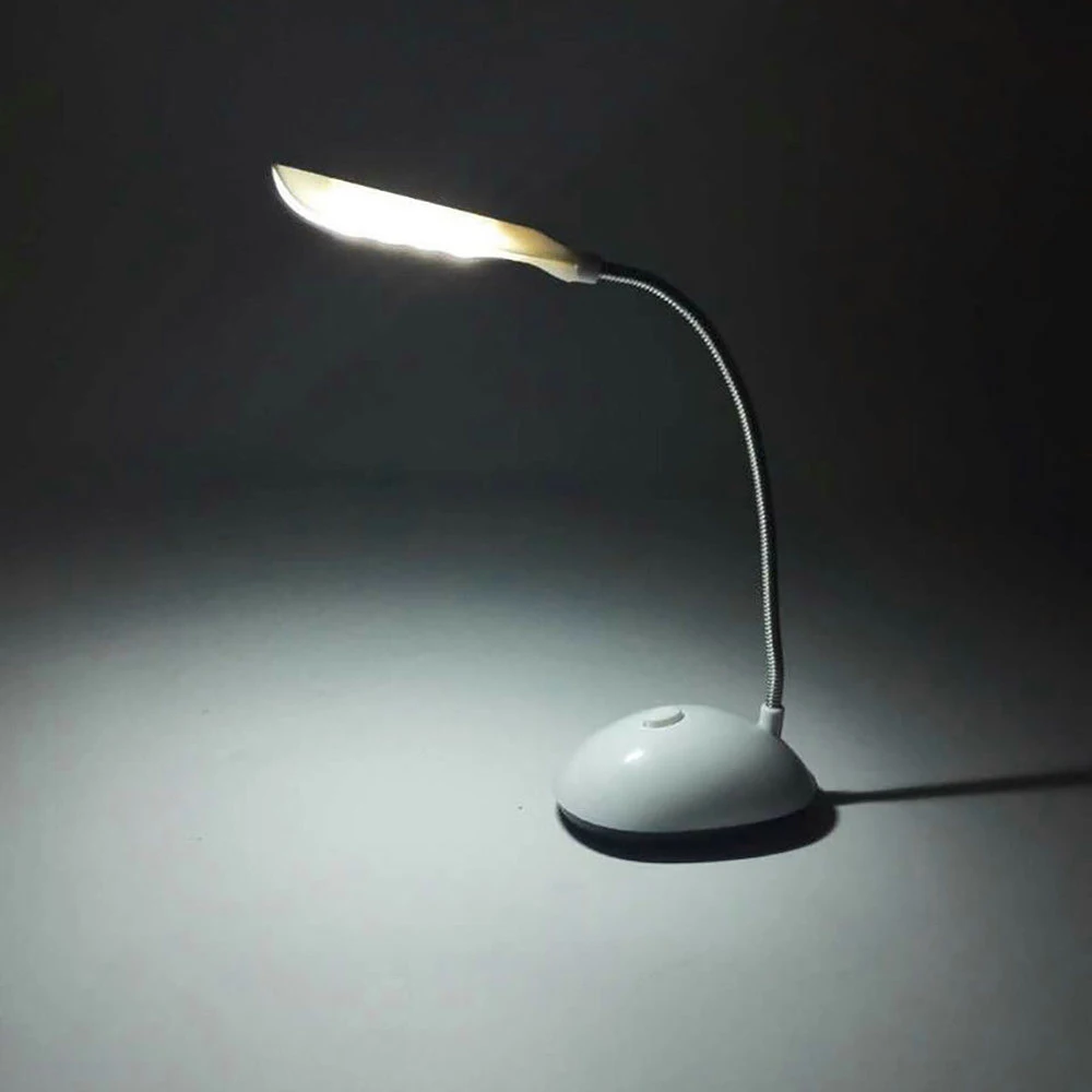 Mini 4 LED Reading Eye Protection Desk Lamp Power Flexible Battery Powered Led Foldable Table Light For Study | Лампы и освещение