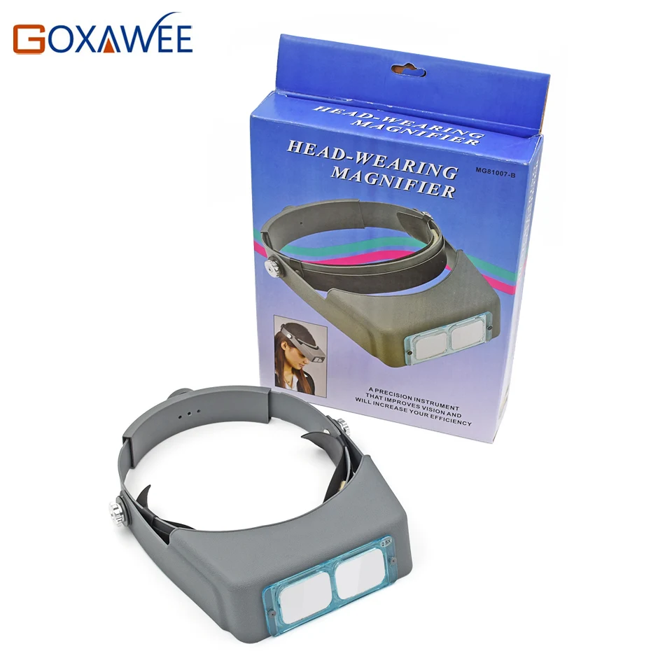 GOXAEEE Ювелирная Лупа 2.5X Eye ручки Луп Free Head strap Wear Magnifier watchmaker инструмент для ремонта
