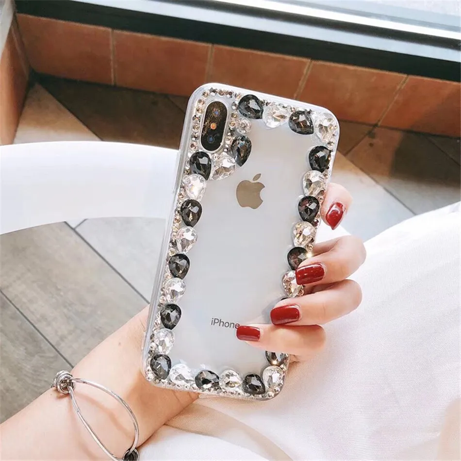 XINGDUO For Huawei Mate 20 Pro luxury Rhinestone Soft edge acrylic Diamond Clear Crystal P20 PRO Lite | Мобильные телефоны и