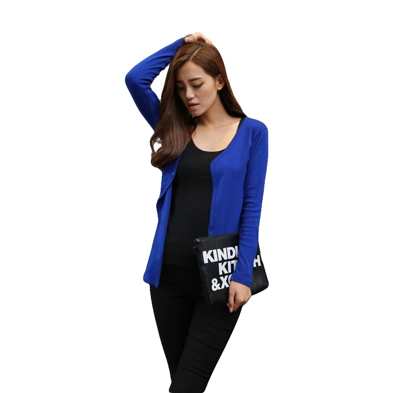 Одноцветное Цвет Для женщин кардиган черный/розовый/роза/королевский