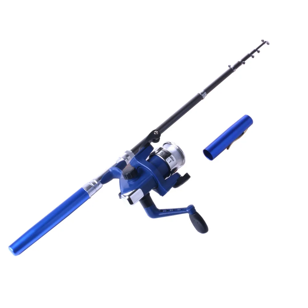 Наборы рыболовных удочек Мини Портативная карманная Удочка из алюминиевого