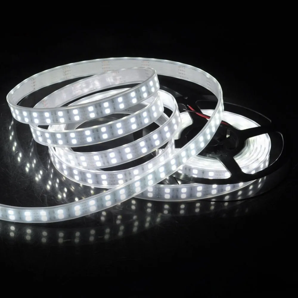 Светодиодный светильник 3014 smd 1020led 5 м водонепроницаемый IP65 и не водонепроницаемый IP20 DC 12V 3000K 6500K белый теплый белый